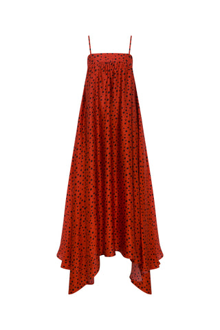 Letizia silk satin dress