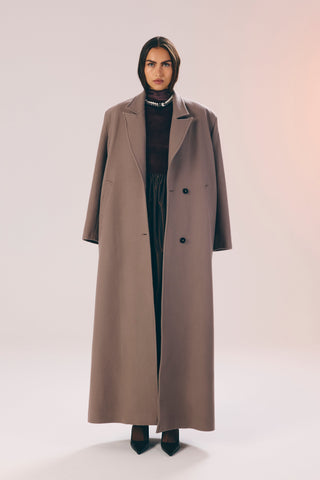 Mathilda double breasted wool coat