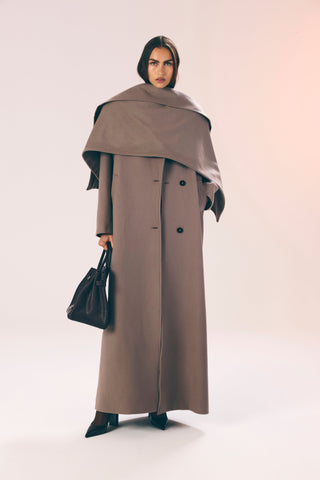 Mathilda double breasted wool coat