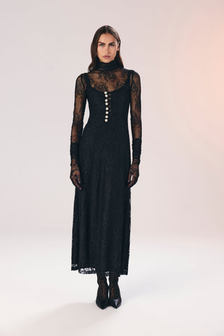 Be happy lace dress & abaya set